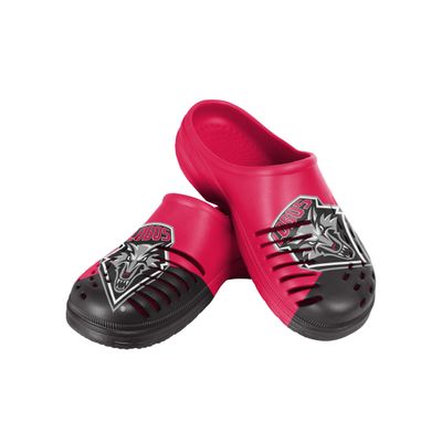 FOCO Men's NCAA Colorblock Big Logo Clog, New Mexico Lobos, Large