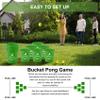 Aivalas Yard Pong Outdoor Games, Giant Yard Games Set with 12 Buckets and Balls for Adults and Family, Toss Game Throwing Games for Beach, Camping, Lawn and Backyard view 2