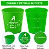 Aivalas Yard Pong Outdoor Games, Giant Yard Games Set with 12 Buckets and Balls for Adults and Family, Toss Game Throwing Games for Beach, Camping, Lawn and Backyard view 4