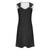 womens fashion Dresses for Women 2024 Casual Summer Dresses Sleeveless Midi Dress Crewneck Ring Straps Loose Fit Solid Color Sundress view 4