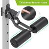 Kipika Nordic Hamstring Curl Squat Rack Attachment for 2" x 2" Power Rack with 5/8" or 1" Hole - Adjustable Leg Hold Down Attachment with Premium Leather Surface - for Ultimate Home Gym Experience view 4