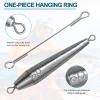 THKFISH Fishing Weights, Inline Trolling Sinkers, Double Ringed One Piece Wire Lead, Torpedo Sinkers, Saltwater & Freshwater, 1oz-3.5oz, 40g/1.4oz 10pcs, Silver view 2