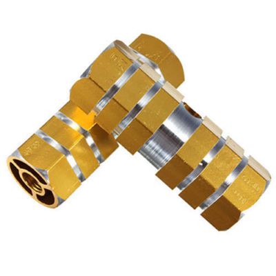 Riloer Pair Anti-Slip Bike Pedals Axle Foot Rest Pegs, Rear Feet Pedals for Mountain Bike Bicycle Cycling, Bike Pegs Anti Slip Bike Pedals, Yellow