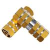 Riloer Pair Anti-Slip Bike Pedals Axle Foot Rest Pegs, Rear Feet Pedals for Mountain Bike Bicycle Cycling, Bike Pegs Anti Slip Bike Pedals, Yellow view 1