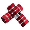 Riloer Pair Anti-Slip Bike Pedals Axle Foot Rest Pegs, Rear Feet Pedals for Mountain Bike Bicycle Cycling, Bike Pegs Anti Slip Bike Pedals, Yellow view 2