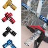 Riloer Pair Anti-Slip Bike Pedals Axle Foot Rest Pegs, Rear Feet Pedals for Mountain Bike Bicycle Cycling, Bike Pegs Anti Slip Bike Pedals, Yellow view 4
