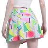 Qpfkw Retro 80s 90s Graphics Women's Tennis Skirt High Waisted Golf Pleated Skirts for Running Pickleball Workout X-Large view 1