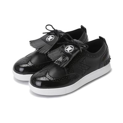 (ANEW GOLF) Women's Tassel Golf Shoes, Black, 25.0 cm