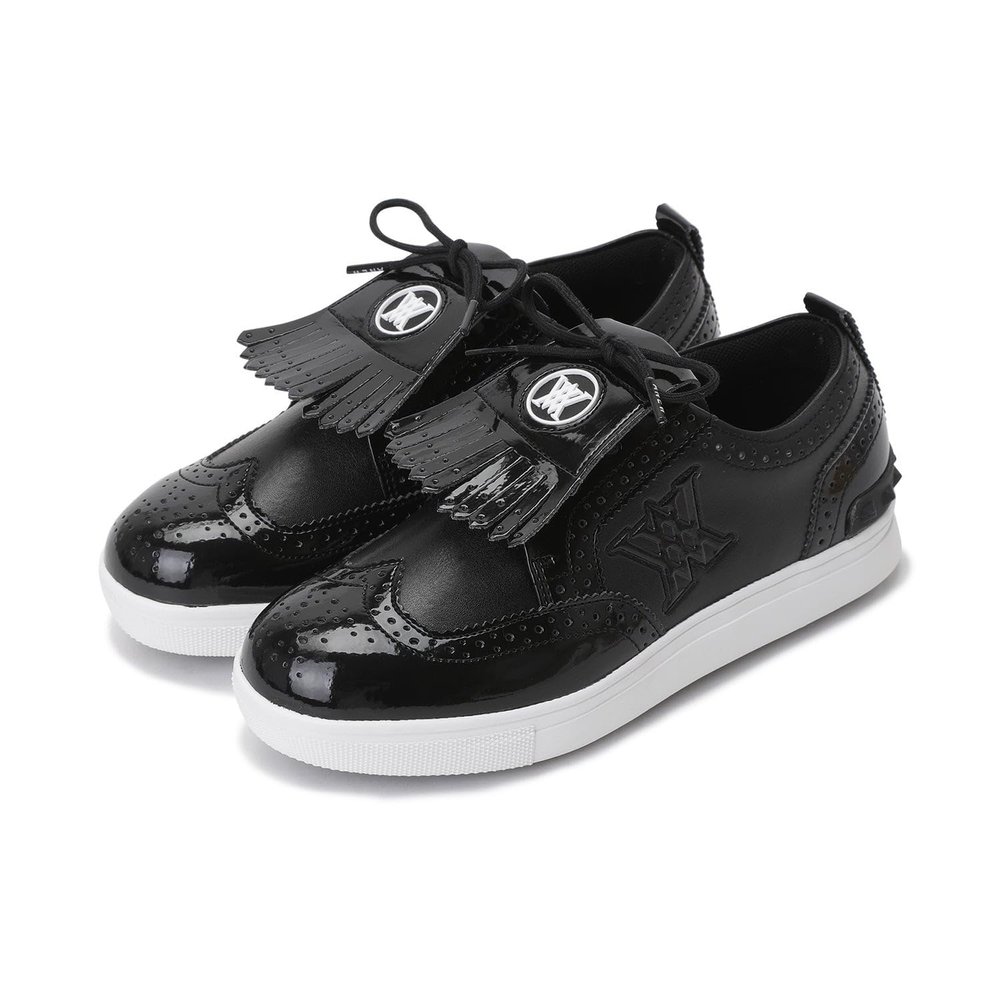 (ANEW GOLF) Women's Tassel Golf Shoes, Black, 25.0 cm