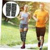 COOLHIYA 2pcs Honeycomb Compression Leg Sleeve Breathable Support Brace for Basketball Football Running Lightweight Anti-slip Calf Protection Light Grey Camouflage Long Pads-xl view 3