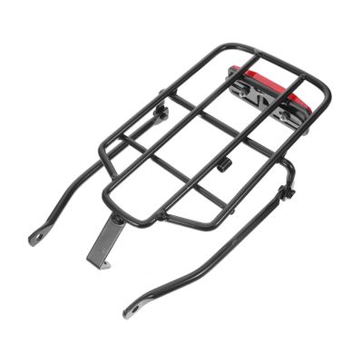 CORHAD Electric Bike Rear Rack Lightweight Foldable Bicycle Luggage Rack Rear Seat Frame Compatible with 14-16 Inch E-Bikes for Mountain Road and Kids Bikes