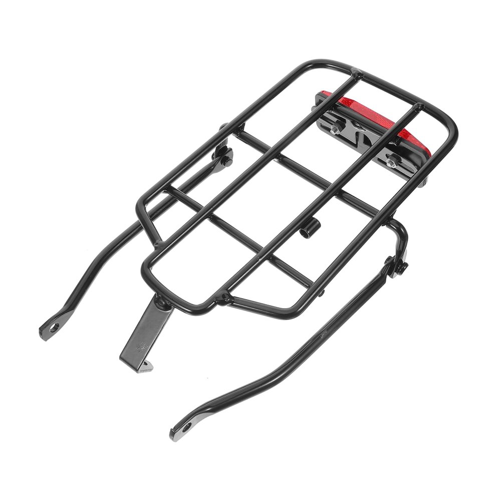 CORHAD Electric Bike Rear Rack Lightweight Foldable Bicycle Luggage Rack Rear Seat Frame Compatible with 14-16 Inch E-Bikes for Mountain Road and Kids Bikes