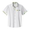 Hawaiian Shirt for Men Button Down Short Sleeve Blouse Stretch V Neck Blouses Summer Beach Aloha Shirts with Pocket view 3