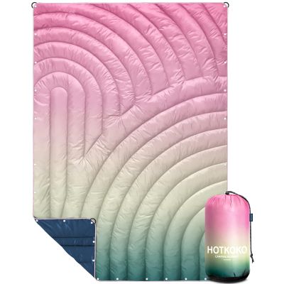 hotkoko Camping Blanket,Puffy Blanket Lightweight Packable Camping Blanket Outdoor Blanket for Camping,Traveling, Stadium, Hiking, Picnics
