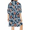 Custom Womens Swimsuit Cover Up Beach Bikini Swimwear V Neck Chiffon Coverups Personalized Face Bathing Suit Dress Shirt Cover Ups Beachwear Floral 01 view 2