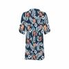 Custom Womens Swimsuit Cover Up Beach Bikini Swimwear V Neck Chiffon Coverups Personalized Face Bathing Suit Dress Shirt Cover Ups Beachwear Floral 01 view 4