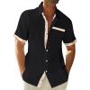 Generic Camisas para Hombres Mens White Tee Shirts Henley Shirts for Men Going Out Tops Streetwear Mens Shirts Casual Stylish Summer Shirts for Men Mens Shirts Casual Mens Red Dress Shirt Blouses view 1
