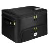 Jaffzora Golf Trunk Organizer, 2 Layers Golf Accessories Bag for Men, Waterproof Car Golf Storage Organizer with Compartment for 2 Pairs of Shoes, Golf Gifts for Men Women, Black view 1