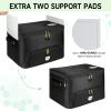 Jaffzora Golf Trunk Organizer, 2 Layers Golf Accessories Bag for Men, Waterproof Car Golf Storage Organizer with Compartment for 2 Pairs of Shoes, Golf Gifts for Men Women, Black view 2