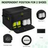 Jaffzora Golf Trunk Organizer, 2 Layers Golf Accessories Bag for Men, Waterproof Car Golf Storage Organizer with Compartment for 2 Pairs of Shoes, Golf Gifts for Men Women, Black view 3