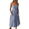 Day Today 2024 Beach Dresses for Women Trendy 2024 Linen Dress Women Summer Red Boho Dress for Women Women Dress Anazon Brand Prime Today Only Clearance view 1