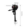 3.5 Hp 2 Stroke 52CC Outboard Motor, Water Cooling Outboard Motor Fishing Boat Engine with 0.34 Gallon Fuel Tank, with CDI Ignition System 1.45KW High Power for Inflatable Boats, Fishing Boats view 2