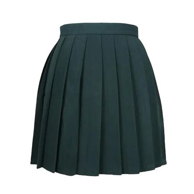 NineFit Basics Women's Fashion Summer High Waist Pleated Skirt Plaid Skirt, X-Small