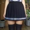 NineFit Basics Women's Fashion Summer High Waist Pleated Skirt Plaid Skirt, X-Small view 3
