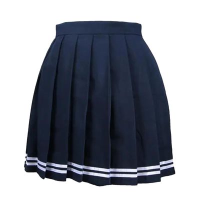 Women's Fashion Summer High Waist Pleated Skirt Plaid Skirt