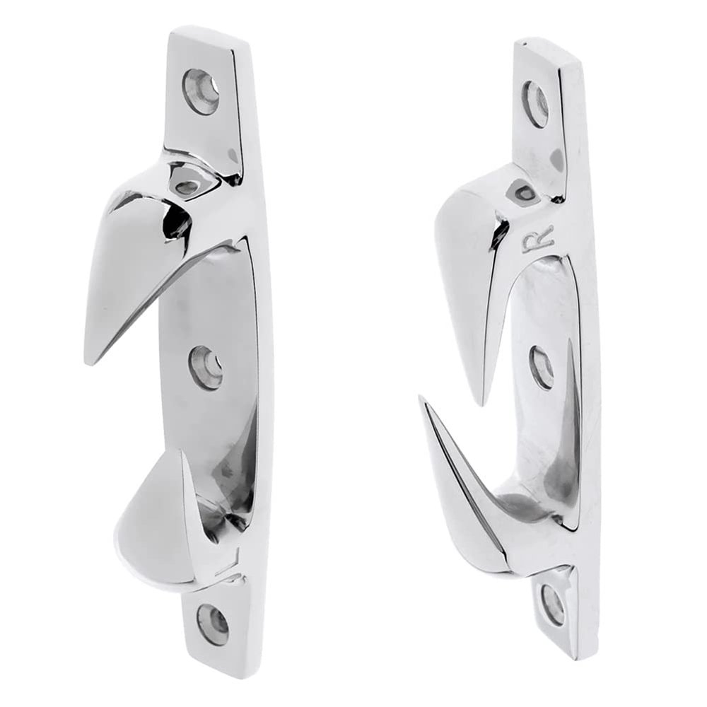 2 Pieces Heavy Duty 316 Stainless Steel Boat Cleat Chock Mooring Cleat 119mm 4.69' Corrosion Resistance, Tough