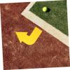 Anneome 4pcs Pe Material Corner Arrow Landmark Mat Tennis Court Markers Training Aids for Sports view 2
