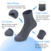 SERISIMPLE Kids Viscose Bamboo Above Ankle Socks Thin Mesh Summer Crew Comfortable Girls Boys Socks 5 Paris (US, Alpha, Medium, Regular, Dark grey) view 3