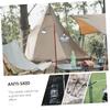 GANAZONO 2pcs Stainless Steel Hooks for Camping Lights Tent Lamp Hangers Outdoor Gadget view 2