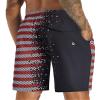 APTRO Men's Swim Trunks 9" Quick Dry Bathing Suit Big & Tall Beach Swimsuits #360 Contrast Flag 5X view 3