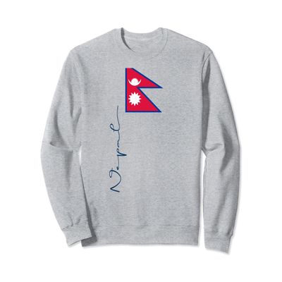 Nepal Flag Navy Pole Signature Sweatshirt