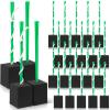 Shappy 24 Pieces Base Plugs with Tassels Heavy Duty Rubber Baseball Anchor Plug for Baseball Field Drill Softball Accessories(Green) view 1