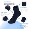 SERISIMPLE Kids Viscose Bamboo Above Ankle Socks Thin Mesh Summer Crew Comfortable Girls Boys Socks 5 Paris (US, Alpha, Medium, Regular, Navy blue) view 3