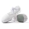 Dance Women's Ballet Shoes Stretch Canvas Dance Slippers Split Sole for Girls/Adult, Size 6.5, White view 1