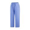 Womens Mid Rise Cargo Pants with Pockets Women's Cotton Linen Floral Printed Pants Casual Elastic Waist Crop Trousers with Pockets Khaki X-Large view 3