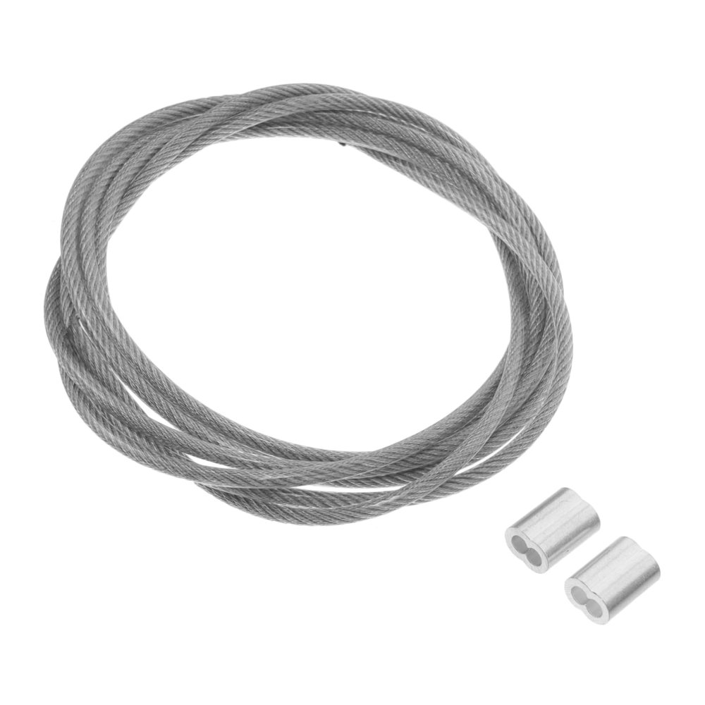 Anneome 1 Set String Basketball Net Stringing Basketball Hoop Replacement Threading Steel Wire Cord Frame Net Threading Overmolding Aluminum Buckle Cable Ring Board