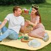 LONOSEE Extra Large Picnic Blanket Beach Blankets, 80''x60'' Picnic Mat Waterproof Sand Proof Foldable Portable for Outdoor Camping Hiking Travel Grass Park Music Festival Lawn Mats (Red, 80" x 80") view 2