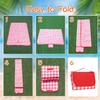 LONOSEE Extra Large Picnic Blanket Beach Blankets, 80''x60'' Picnic Mat Waterproof Sand Proof Foldable Portable for Outdoor Camping Hiking Travel Grass Park Music Festival Lawn Mats (Red, 80" x 80") view 4