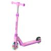 Gotrax K03 Kick Scooter for Kids, 5" LED Lighted Wheels and Adjustable Handlebars, Lightweight Design and Anti-Slip Deck, Max Load 110 Lbs, Kids Scooter for Boys & Girls Ages 3+, Pink view 1