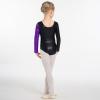 ODASDO Gymnastics Leotards for Girls Long Sleeve Biketards Shiny Metallic Sparkle One-piece Bodysuit Kids Unitard Tumbling Ballet Dance Outfit Teens Dancewear Toddlers Activewear Purple 8-9 Years view 4
