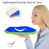 Locadence Kayak Seat Cushion, 11.8X9.8X1.7Inch Anti Slip Ergonomic Thicken Seat Pad, Portable Boat Canoe Rowing Stadium Pad for Outdoor Activities (Blue) view 4