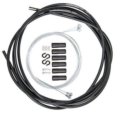 GANAZONO Bike Brake Cable and Housing Set Universal Replacement Kit for Bikes Sturdy PVC Material Black Suitable for Maintenance and Repairs