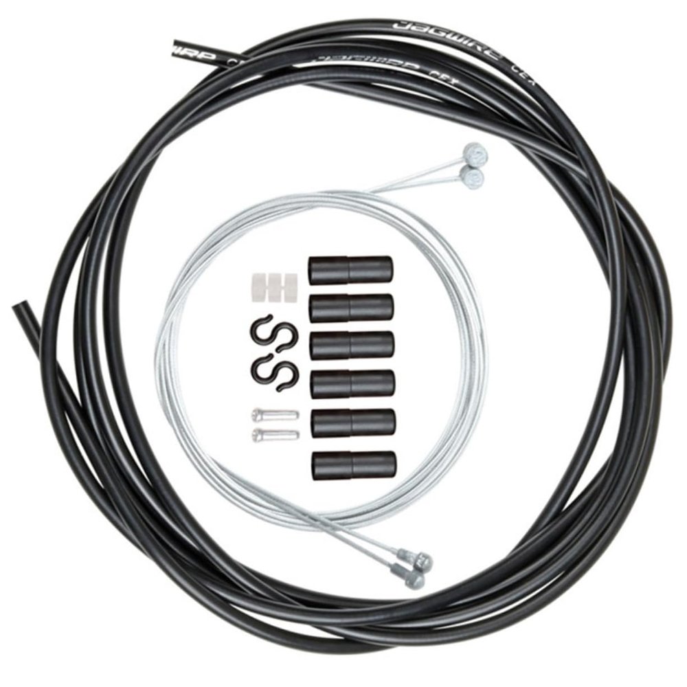 GANAZONO Bike Brake Cable and Housing Set Universal Replacement Kit for Bikes Sturdy PVC Material Black Suitable for Maintenance and Repairs