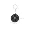 GANAZONO 6 Pack Compass Keychains Small Hiking Compass Grade Keyring Decor Keychain for Party view 2