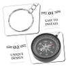 GANAZONO 6 Pack Compass Keychains Small Hiking Compass Grade Keyring Decor Keychain for Party view 4