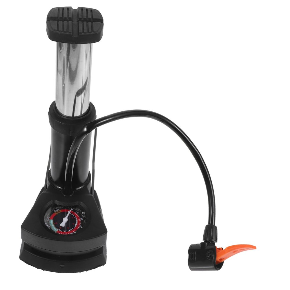 GANAZONO Portable Pump Pressure Gauge High-Pressure Foot Inflator for Motorcycles and Multi-Function Design for Easy Inflation